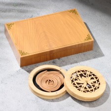 A set of incense with a stand 