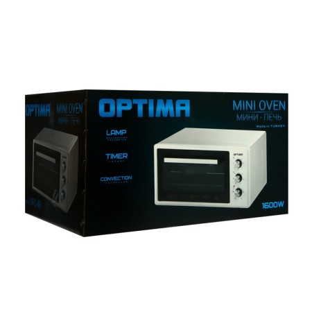 Mini-fucked Optima OFC-48W, 1600 W, 48 l, 50-300 ° C, timer, white-6