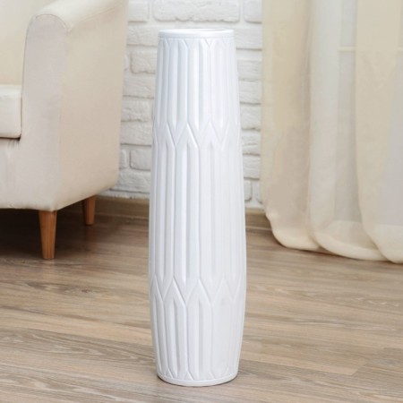 VAZA Keramics Floor "Dante" Geometry, 13x60 cm, white