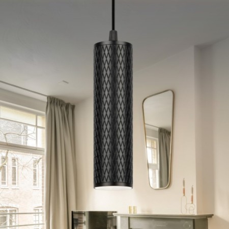 Lumber of the suspended PL20 BK MR16 GU10 Ceiling cylinder, black color