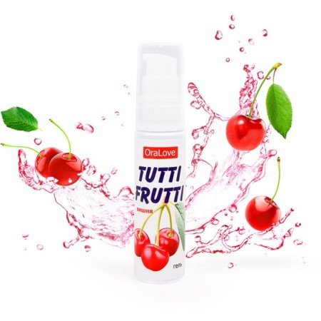 Tutti-Frutti Oralove Cherry, water-based, edible, 30 ml-1