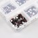 Decor for creativity Glass "Rhinestones. Dark violet" d = 2-4.8 mm nr 1188 pcs 6x8x1.5 cm