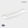 Porcelain dish Magistro "fish", 35 × 7.5 × 2.5 cm, white color