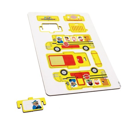 3D puzzle designer "Bus"-3