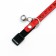 A collar with a reflective coating "Bones and legs", with an elastic band, a bell 27 x 1 cm, mix color