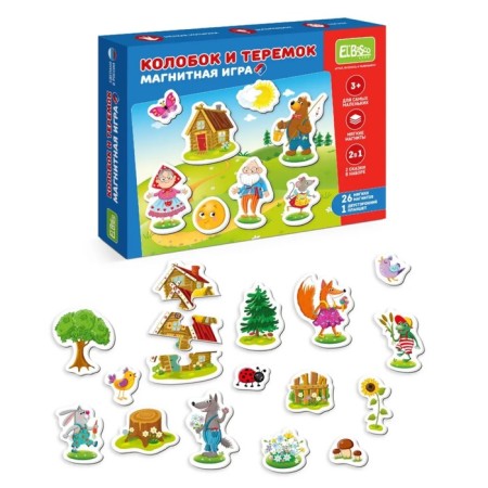 Magnetic game "Teremok and Kolobok"