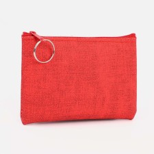 Women's wallet with lightning, red color