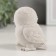 Polystone souvenir "White Owl with a hodger" 8x6x8.5 cm