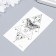 Tattoo on the body of phosphorus "Geometry. Butterfly and month" 10.5x6 cm