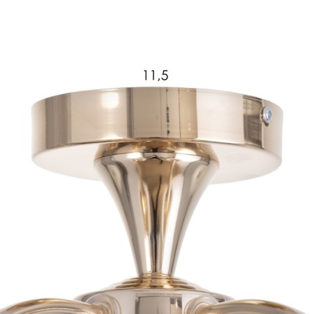 Chandelier Ceiling relic 5x40W E27 gold 60x60x30 cm-8