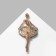 Brooch "Ballerina", purple color in gold