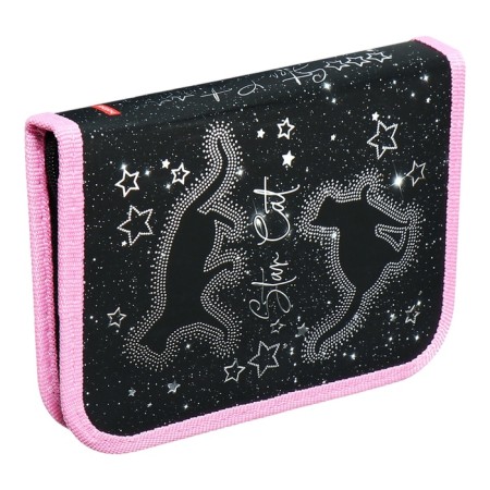 Penal 1 section 130 x 190 mm, Hatber "Constellation Cat", laminated cardboard, black/pink (volumetric 3D risun) NPN_44031-2