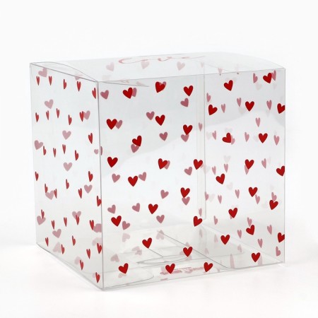 Gift PVC, packaging, “love inside”, 12 x 12 x 12 cm-2