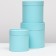 A set of boxes 3 in 1 without a window, aquamarine 21 x 21 - 16 x 16 cm