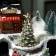 LED figure "Train and Christmas tree" 20 × 20 × 16 cm, polystone, AAX3 batteries (not in the kit), USB, glow warm white