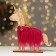 New Year's decor with the backlight "Unicorn with the bell" 21.5 × 5 × 23 cm, red