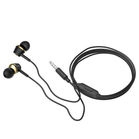 Hoco M70 headphones, wired, vacuum, microphone, jack 3.5 mm, 1.2 m, black-3
