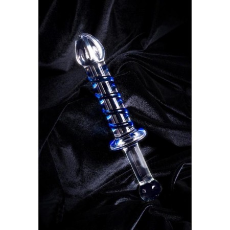 Sexus Glass bilateral phallimitator, glass, transparent, 22.5 cm-9