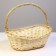 Wicker basket, 38 x 30/15 x 12 x 38 cm, willow