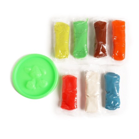 Modeling dough, 7 colors 15 g in the bucket-2