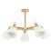 Ceiling EVOLUCE lamp. Sle103802-05. Balcamo. 5x60 watts, E27, 65x65x45 cm, color light wood, white