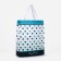 Household bag without fastening, blue color