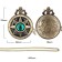 Pocket clock "Compass", quartz, d dial - 3.5 cm, chain - 80 cm