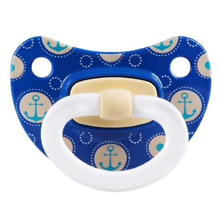 Dummies Silicone world of childhood, orthodontic form, from 6 months, 1 pc., Color mix