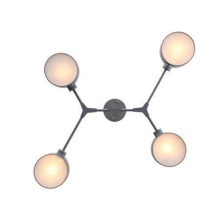 Ceiling EVOLUCE lamp. Sle183702-04. Gemento. 4x60 watts, E14, 68x71.5x32 cm, color gray color-11