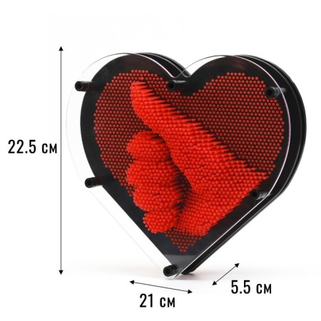 Express-sculptor "Pinart", heart 22.5 x 5.5 x 21 cm-1