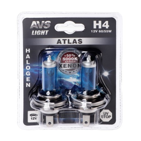 Avs Atlas, H4, 12 V, 60/55 W, set 2 pcs-1