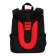 School backpack 38 x 30 x 16 cm, ergonomic back, stavia "yellow machine", black