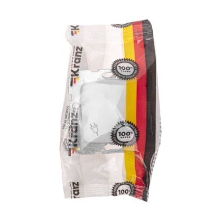 1-seater outlet kranz s/s with a lid s/y 16a fur. Bel KR-78-0213-5