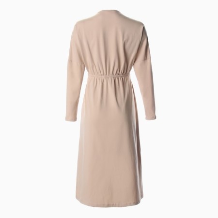 Dress female knitwear minku: Basic line beige color, rr 42-10