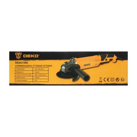 Corner grinder Deko DKAG1500, 1500 W, 125 mm, 3000-12000 rpm, speed adjustment-10