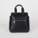 Backpack - female bag, artificial leather, black color