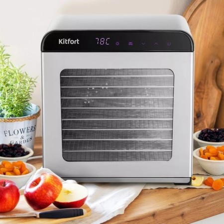 Sushilka for vegetables and fruits KitFort KT-1947, 800 W, 11 tiers, silver-black-1
