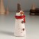 Souvenir Ceramics "Snowman in the cylinder and red scarf" 4.2x4.3x11.5 cm