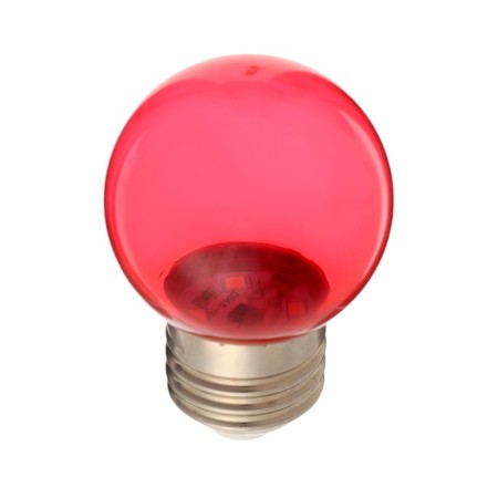 LED lamp, G45, E27, 1.5 W, for BelT-LITA, transparent, red, set 10 pcs-2