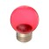 LED lamp, G45, E27, 1.5 W, for BelT-LITA, transparent, red, set 10 pcs