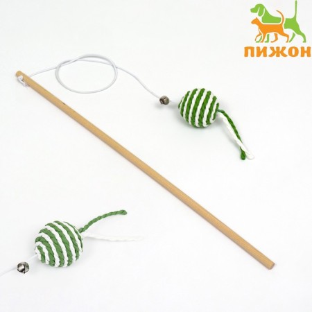 Domesticon-pound with a ball on a wooden handle, green/white