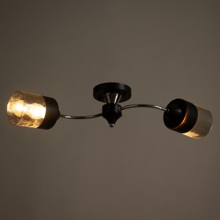 Estel chandelier 2he27 40W black-chromium 60x20x23 cm Bayerlux-2