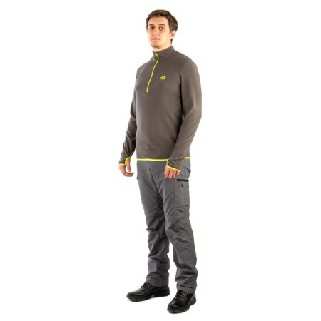 Payer Sweatshirt "Tahoe", fleece 150g, gray with lemon, rr 40-42 Height 170-176-3