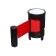 Cassette with an exhaust ribbon - 280 cm, height - 11 cm, width - 48 mm, red