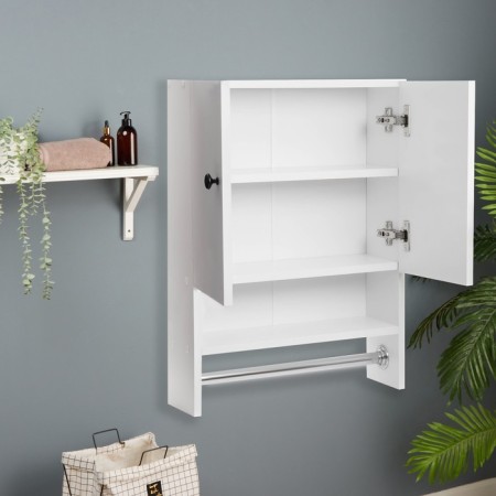 Bathroom cabinet, white, white, 48.6 x 65 x 15 cm-1
