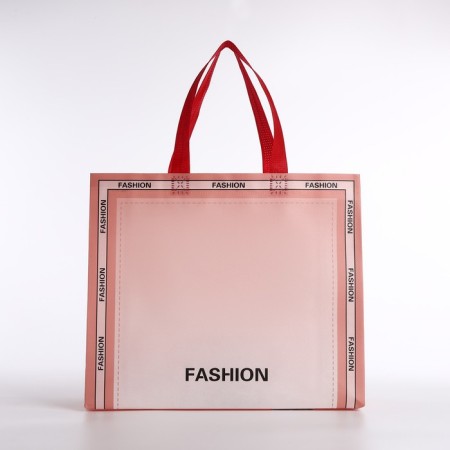 Bag without fastening, pink color-1