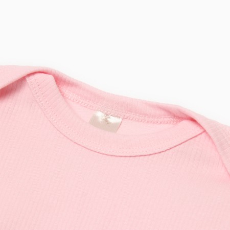 Body baby with long sleeve, pink color, height 68-1