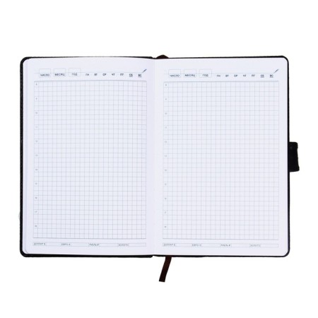 The diary is low, PVC cover, A5 format, 140 sheets in a cage, button, reptile, mix-6