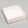 Cookie box, confectionery packaging, white, 13 x 13 x 4 cm