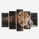 Carty clock is wall-mounted, modular "leopard", 80 × 140 cm
